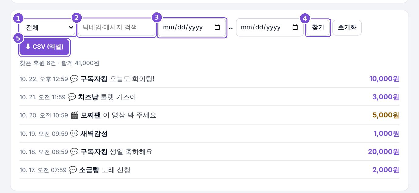 후원 찾기 · 내려받기 화면